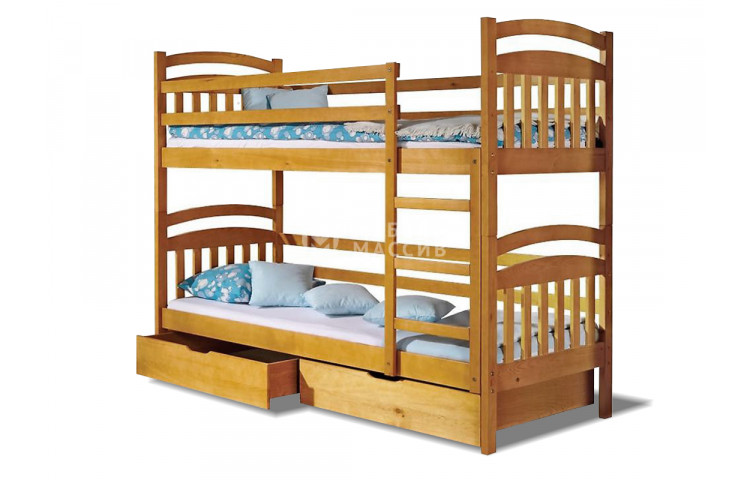 Кровать двухъярусная Лесенка